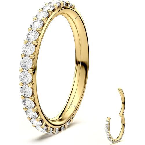 Anneaux Hélix Pour Femme - Acier Inoxydable - Pierre Cz Transparente - 16 G - Boucles D'oreilles Tragus En Argent - Bijoux De Piercing Hélix[X2742]