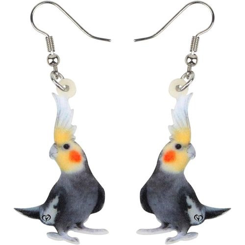 Acrylique Nymphe Perroquet O Au Boucles D'oreilles Pendentif Goutte Pour Les Femme Filles Mode Bijoux O Aux Cadeaux De Charmee[X1414]