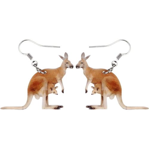 Boucles D'oreilles Pendantes En Acrylique Avec N?Ud Papillon Australien Pour Maman, Bébé - Bijoux Fantaisie Pour Femmes, Filles, Enfants - Cadeau Fantaisie, Acrylique Métal, Grès[X2590]