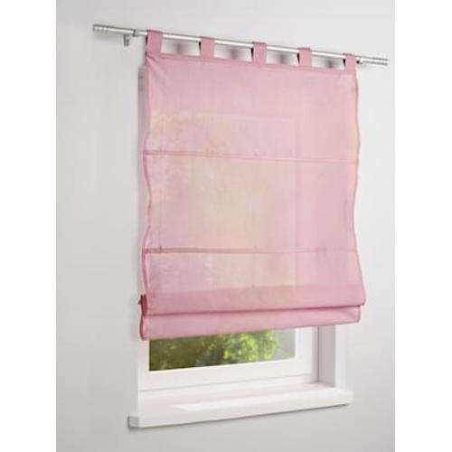 Store-Bateau Tissu Uni - - Mauve