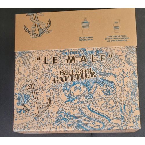 Jean Paul Gaultier Coffret Le Male Flacon Parfum 125ml Et Gel Douche 75 Ml 