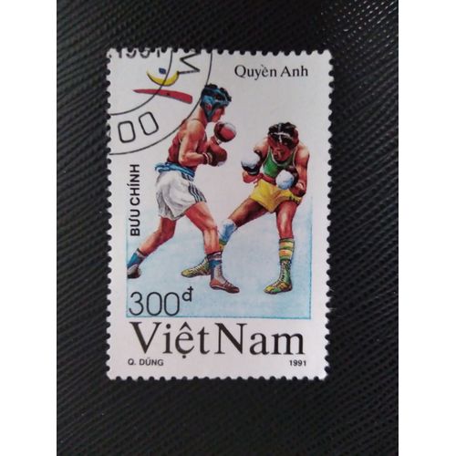 Timbre Vietnam Yt 1165 Jeux Olympiques D'été - Barcelone - Boxe 1991 ( 120109 )