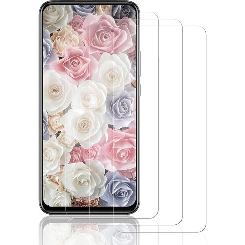 Vitre Protection Pour Huawei P Smart Z Verre Trempé, 3 Pièces Verre Protection [Dureté 9h][Hd Claire][Sans Bulless][Anti Rayures] Glass[Ver222762]