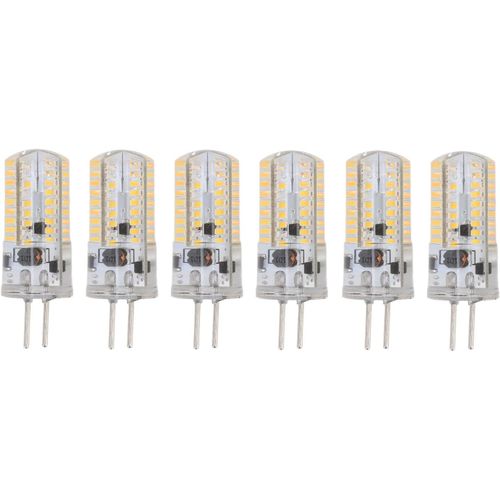 Lot De 6 Ampoules Led Gy6.35 Ac 12 V 5 W Blanc Chaud 2700 À 3000 K Blanc 6000 À 6500 K Lampe Halogène 500 Lm 72 Led De Remplacement Pour Éclairage Pay R De Bureau À Domicile (Lot De 6) (Blan[L3266]