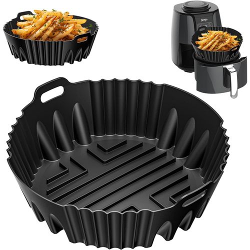 Moule Silicone Air Fryer pour Ninja Air Fryer AF160EU 5,2 L, Plat Silicone Air Fryer Accessoire Air Fryer Moule Air Fryer pour Ninja 5.2L, COSORI 4.7L/5.5L.[G54]
