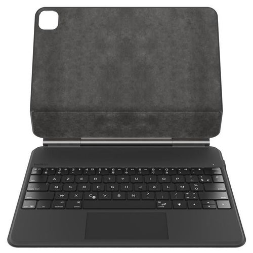 Belkin Pro - Clavier et étui (étui de protection) - avec socle magnétique - avec pavé tactile - rétroéclairé - sans fil - Bluetooth - AZERTY - Français