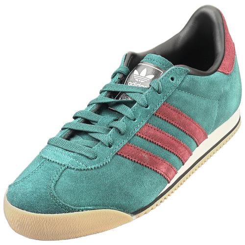 Chaussures Adidas Baskets K 74 Vert Rouge