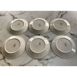 Assiettes Plates Fougères Lamartine Digoin Sarreguemines