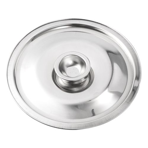 Doitool-Poêles À Frire En Acier Inoxydable Avec Couvercle Universel,Poêles,Poêles,Poêles Rondes,Couvercle De - 16x16cm-B45