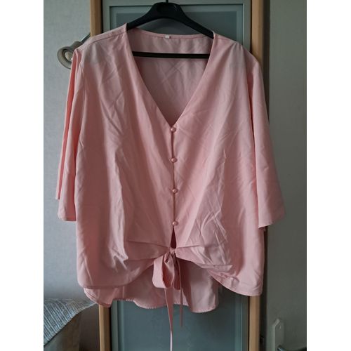 Tunique Neuve Taille 52-54 Rose À Nouer