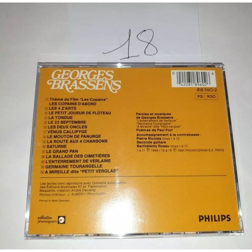 Album Cd - Georges Brassens - Les Copains D'abord/ 26/M2