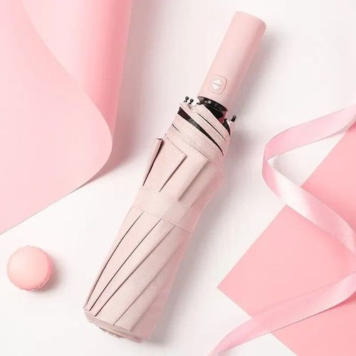 Parapluie Double Couche Pour Homme Et Femme,Parasol,Coupe-Vent,Pluie,Entièrement Existent,Luxe,Business,Homme- Pink-A52543