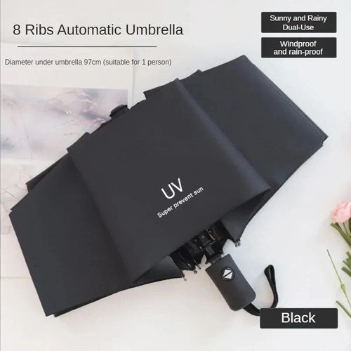Mini Parapluie Pliant Existent,Portable,Coupe-Vent,Observateur,Parasol Pour Enfants,Anti Uv,Pluie,Soleil,1pc- 1pc Black-E