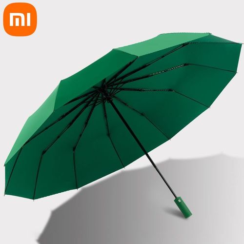 12-Parapluie Sophia Extra Large,Renforcé,Résistant Au Vent,À La Pluie,À Usage Touriste,Résistant Aux Uv- Green-D9861