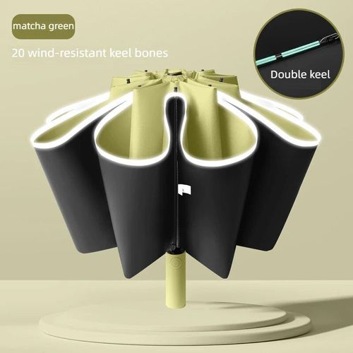 Parapluie De Moulage De Paupières,Trois Possédant 20 Sophia,Colle Noire,Pare-Soleil Existent,Protection Solaire- Matcha Green-C