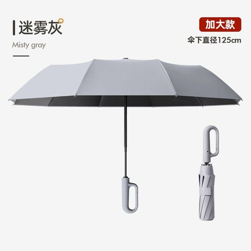 Parapluie Pliable Entièrement Automatique Pour Homme Et Femme,Protection Solaire,Parasol Extra Large,105 Cm,125cm- Grey-125cm