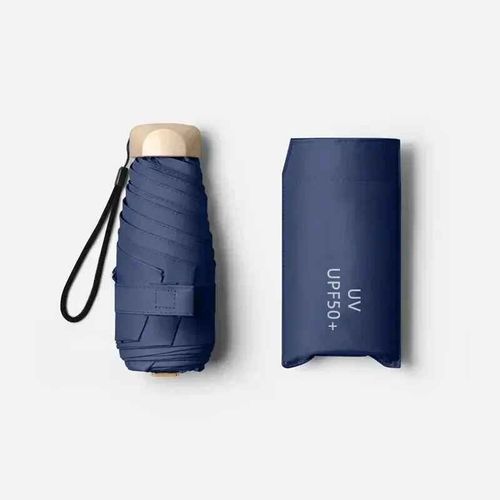 Mini Parapluie De Poche Pliable En Vinyle,Protection Uv Et Ultraviolets,Pare-Soleil,Capsule Parasol,1 Pièce,De - 1pc Dark Blue-D
