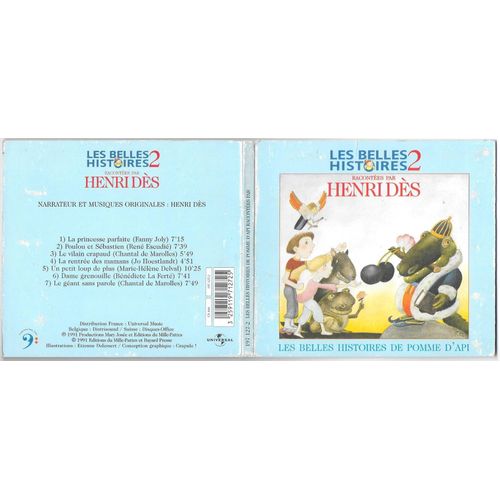 Les Belles Histoires De Pomme D'api 2 Racontées Par Henri Dès