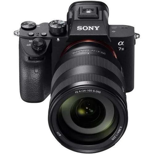 Sony Hybride Alpha A7 III + Objectif FE 24-105 mm f/4 G OSS Noir - ILCE7M3GBDI.EU