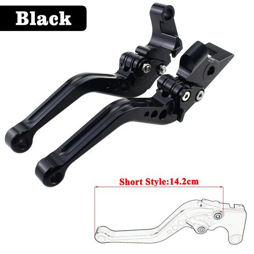 Pour Aprilia Shiver 750/Gt 2007-2016 Frissonner 900 2017-2020 Cnc Réglable Poignées Levier Long/Court Leviers - Short Black