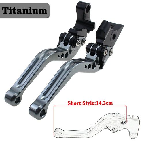 Pour Aprilia Shiver 750/Gt 2007-2016 Frissonner 900 2017-2020 Cnc Réglable Poignées Levier Long/Court Leviers - Short Titanium