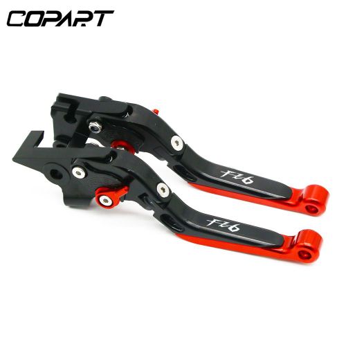 Levier De Frein Et D'embrayage Extensible Réglable Et Pliable,Pour Moto Yamaha Fz6 Fz 6 Fazer 2004-2010 Xj6 Fz6r - Rdbkrdbk-F1