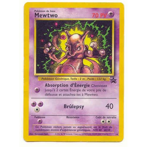 Mewtwo (Promo) Collector Vf N° 14
