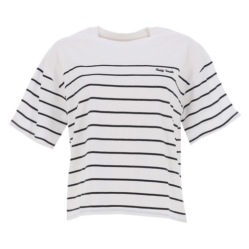 Tee Shirt Manches Courtes Teddy Smith T-Carla Stripes Blanc Xs
