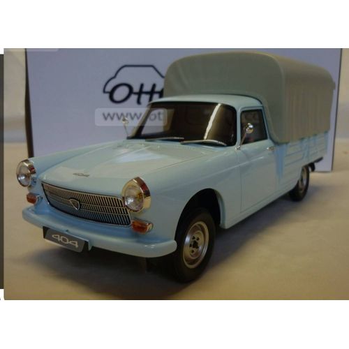Miniature Neuve Peugeot 404 Pick Up Bâché Otto Ottomobile 1/18