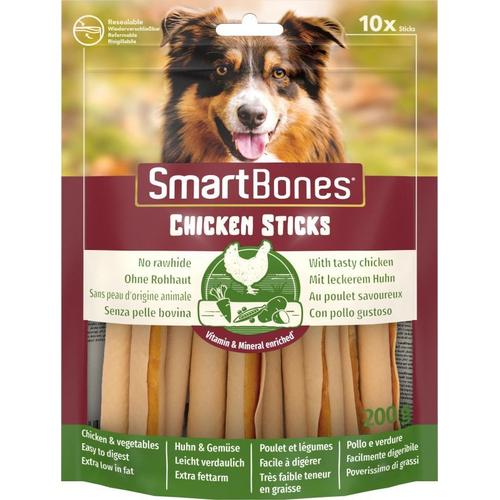 Smartbones Sticks Au Poulet 10 Bâtonnets Mâcher Sans Peau D Origine Animale Pour Chien Adulte De Toutes Tailles - Tr S Faible Teneur En Mati Res Grasses - Enrichi En Vitamines Et En Minéraux