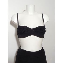 Soutien Gorge Noir Avec Dentelle Et Armatures- Taille 85c- Chantal Thomass
