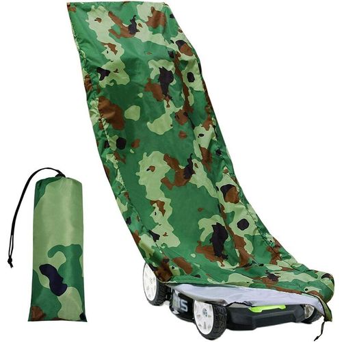 Housse pour tondeuse à gazon imperméable, couvercle anti-poussière, couvercle de la poussière de la tondeuse avec sac de rangement