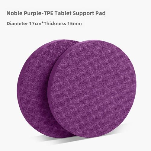 Tapis De Yoga Tpe En Couple Grande Taille 24cm*15mm Tapis De Fitness Antidérapant Épais Pour Protection Genouillère Et Poignet Couleur Violet Profond