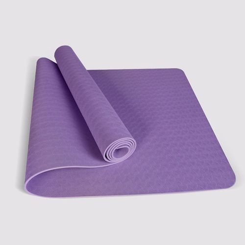 Tapis De Yoga Antidérapant Tpe Pour Enfants Large Et Épais Long Pour Danse Fitness Tapis Sportif Monochrome Et Bicolore Couleur Violet