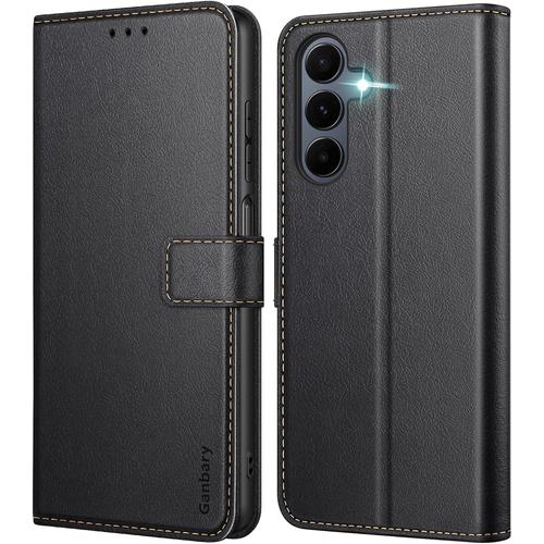 Coque Pour Samsung Galaxy A16 4g/5g, [Housse En Cuir Pu Premium] [Etui À Rabat] [Pochette De Portefeuille], Étui De Protection Pour Samsung Galaxy A16 4g/5g - Noir[X836]