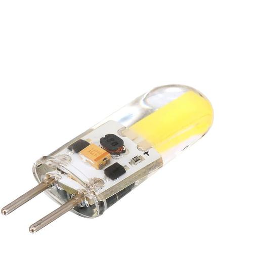 Dimmable Gy6.35 Led Lamp, Ampoule Led Cob En Silicone 12v Dc, 3w, Blanc