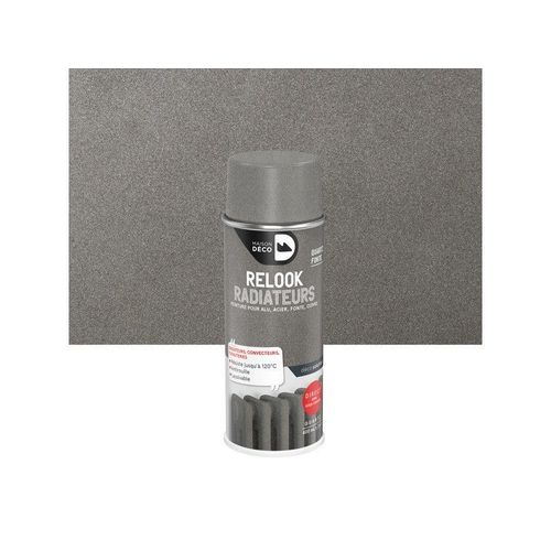 Peinture aérosol relook radiateurs quartz fonte satin 400 ml