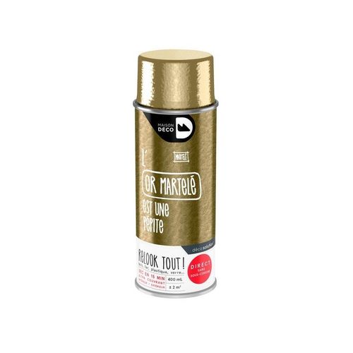 Peinture aérosol relook tout or martelé 400 ml
