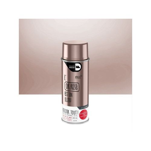 Peinture aérosol relook tout or rose métallisé 400 ml