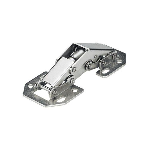 Lot de 6 charnières universelles acier pour meuble, L.77 x l.33 mm