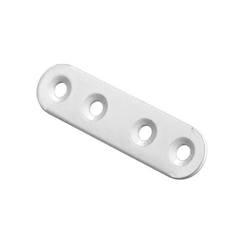 Lot de 12 pattes d'assemblage acier blanc HETTICH L. 60 mm
