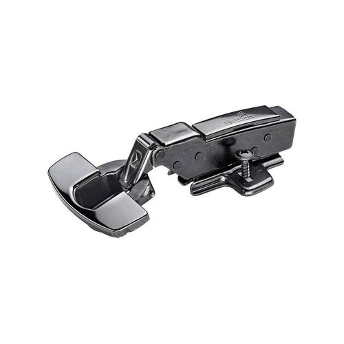 Charnière invisible acier pour meuble, amorti 1/2 applique rentrant 35 mm