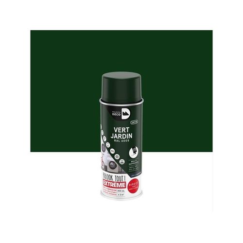 Peinture aérosol relook tout MAISON DECO vert ral 6005 RAL 6005 satiné 0.400 L