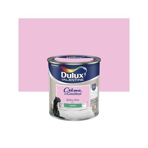Peinture Crème de Couleur Dulux Valentine satin baby doll 0 5L