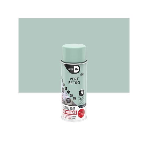 Peinture aérosol relook tout MAISON DECO vert retro brillant 0.400 L