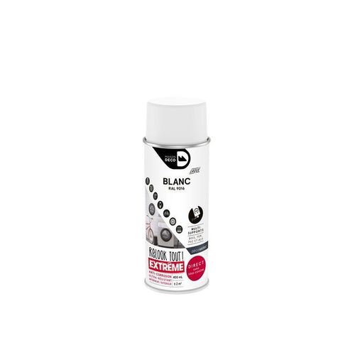 Peinture aérosol relook tout extreme MAISON DECO blanc satiné 0.400 L