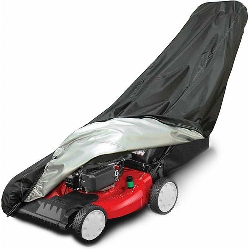 Housse de tondeuse à gazon, imperméable et résistante pour l'extérieur, protection UV contre la poussière, universelle avec cordon de serrage et sac de rangement, Premium Oxford 420D