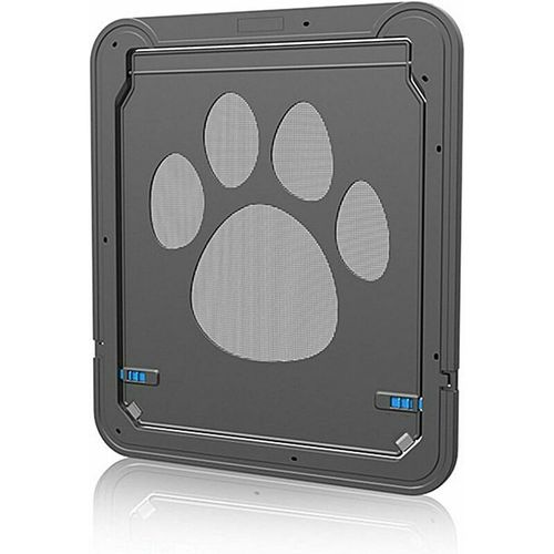 Chatière, Chatière Avec Porte Chat Verrouillable Pour Petits Animaux Chat Mate Avec Serrure Abs Facile À Installer Noir