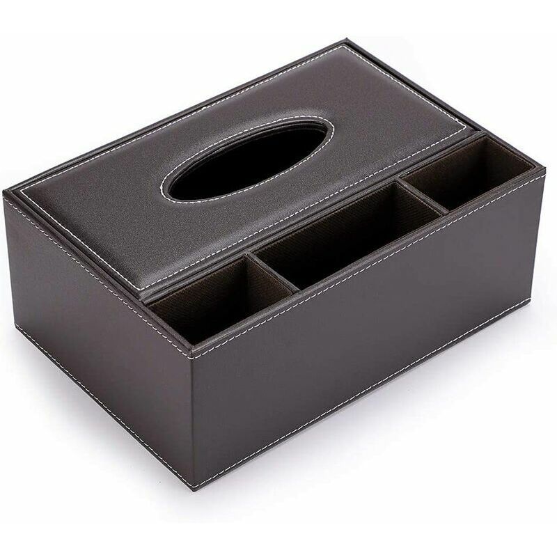 Bote  Mouchoir en PU Cuir Rectangulaire Distributeur avec ...