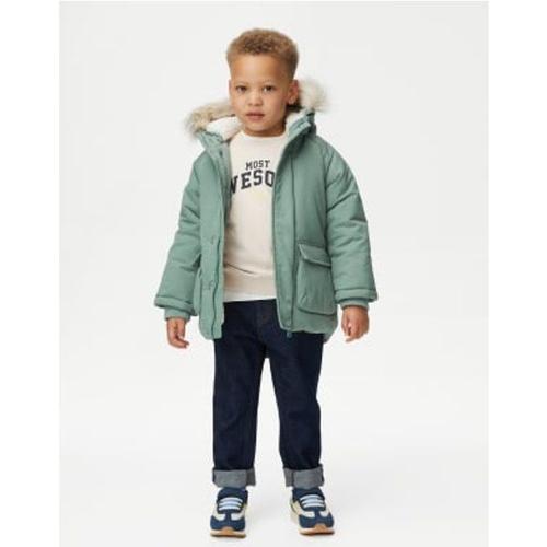 Parka À Capuche Vert